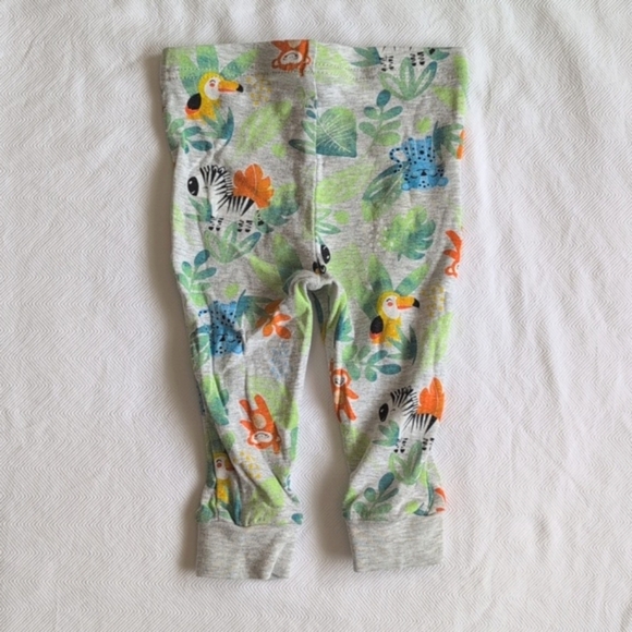 george jungle cotton long sleeve & pants pajamas set 6-12 months baby unisex - Picture 5 of 7